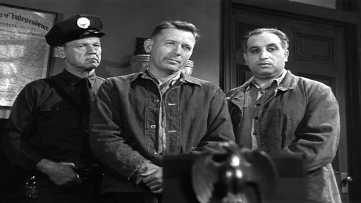 Experiment Alcatraz - Robert Shayne as Barry Morgan and Sam Scar as Eddie Ganz Experiment Alcatraz - Robert Shayne as Barry Morgan and Sam Scar as Eddie Ganz