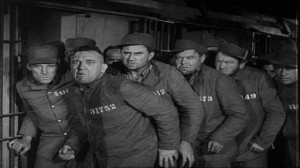 Pardon Us #3 - Tiger (Walter Long) leads a mean-looking prisoner ensemble Pardon Us #3 - Mean, mean-looking prisoner ensemble