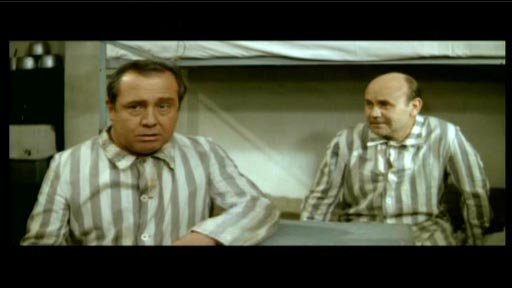 The Witness - Ferenc Kállai as József Pelikán and Károly Bicskey as former fascist foe Elemér Gulyás The Witness - Ference Kállai as József Pelikán and